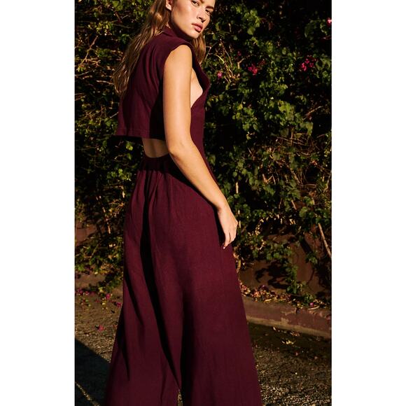 Free People Beach Shasta One Piece in Fig Jam Size Medium - Picture 4 of 13